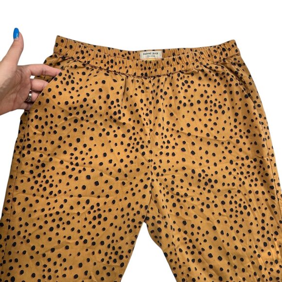 Marine Layer Allison Tulip Hem Cheetah Print Pant Size Medium - Picture 4 of 9